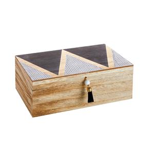 Boîte à bijoux en bois de conception de meilleure qualité fabriquée à la main avec du laiton pour le stockage - Product Image 5