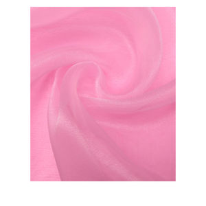 2024 ใหม่ล่าสุด 100% โพลีเอสเตอร์ตกแต่งงานแต่งงานสีทึบ Organza ผ้าสําหรับทําชุด - Product Image 3