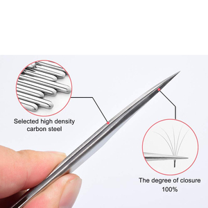 Le Pakistan a fabriqué une pince à épiler d'extension de cils de beauté avec logo personnalisé imprimé pour une pince à épiler à pointe incurvée - Product Image 4