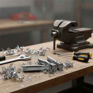 Set di 3 maschi da filettatura manuali per sgrossatura, intermedia e finitura, in acciaio al cromo - Product Image 3