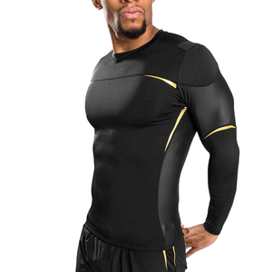 Camiseta de Compresión Personalizada para Jiu-Jitsu Brasileño, Manga Larga, para MMA, Servicio OEM de Alta Calidad para Hombre - Product Image 1