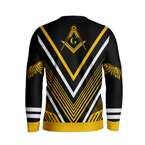 Pulls maçonniques regalia personnalisés pour hommes pulls respirants et moches de Noël imprimés par sublimation pour l'hiver à bas prix - Product Image 2