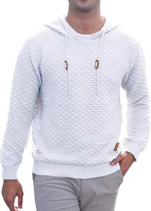 Sweat à capuche d'hiver décontracté surdimensionné pour homme de haute qualité avec fermeture éclair, design uni brodé, polyester/coton, logo personnalisé, poches avant - Product Image 4