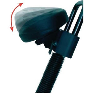LOTZ Black Steel Tube Chair 645-825 mm <b>Adjustable</b> Seat <b>Height</b> Integral Foam Standing Aid - Product Image 4