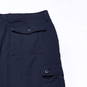 Pantalones Cargo Azules para Hombre OEM ODM, 100% Algodón, Transpirables, Seis Bolsillos, Cordura, Logotipo Personalizado, Ligeros para Actividades al Aire Libre - Product Image 4