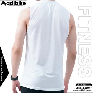 Débardeurs de sport pour hommes de qualité supérieure 100% imprimés par transfert thermique, écologiques, à séchage rapide, avec panneaux en maille Spandex/Polyester, OEM - Product Image 4