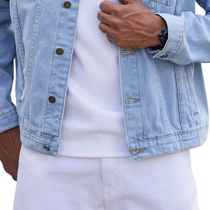 OEM <b>Men</b> <b>Denim</b> <b>Jackets</b> Street wear <b>Men</b> <b>Denim</b> <b>Jackets</b> Custom Print <b>Men</b> <b>Denim</b> <b>Jackets</b> - Product Image 4