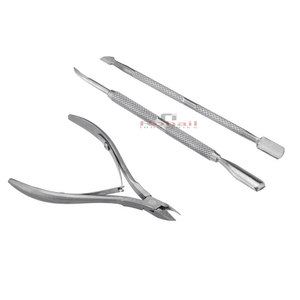 Rohail Industry Toe Nail Clipper Scissors Art Cuticle Spoon Nipper 3-in-1 Manicure Tool Kit Professional Durable Customizable - Product Image 5
