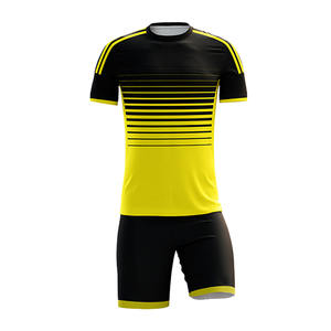 OEM disponible 100% poliéster desgaste de fútbol personalizado al por mayor amarillo FIT FRONT Industries tecnología de corte automatizado - Product Image 2