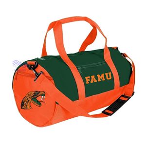 Bolsa Deportiva de Lona de Algodón Resistente y de Gran Capacidad de la Universidad Agrónoma y Mecánica de Florida (FAMU) con Forro de Poliéster - Product Image 1