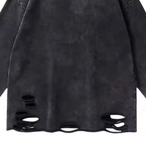 เสื้อฮู้ดสำหรับผู้ชายผ้าดิบปักชายเสื้อครอป Boxy สีซีดแสงแดดออกแบบได้ตามต้องการ - Product Image 4