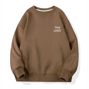 La mejor sudadera personalizada de algodón 100% para hombre, sudadera de forro polar suave con bolsillo y hombros caídos, método de serigrafía, diseño liso personalizado - Product Image 2