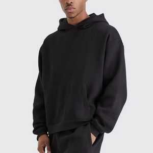 Survêtement unisexe personnalisé en coton épais 300 grammes, coupe oversize, respirant, avec taille élastique et motif uni - Product Image 5