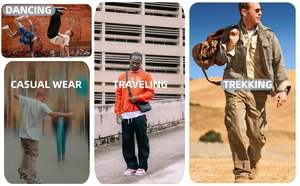 Custom Multiple Pockets Baggy Cargo Pants <b>Men</b> Casual Sweatpants <b>Wide</b> <b>Leg</b> Loose Baggy <b>Trousers</b> Streetwear Clothing <b>Men</b> - Product Image 6