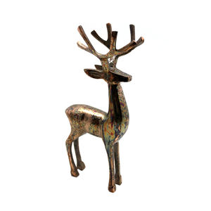 Renne en aluminium fini antique pour dessus de table maison et décoration de vacances de Noël fait à la main en vrac personnalisé - Product Image 5