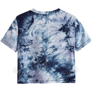 T-shirt haut court pour femme le plus récent conçu de la collection Grace pour l'été Patches personnalisés décorés avec un trou - Product Image 5