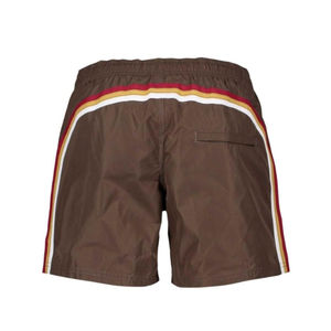 Short personnalisé en polyester/nylon de haute qualité pour hommes, sérigraphie, respirant, taille moyenne, motif solide, taille élastique, rue haute - Product Image 2