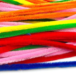 48 pièces 15 mm x 12 pouces, chenille artisanale jetable assortie de 6 couleurs, PLOMA E105 - Product Image 4