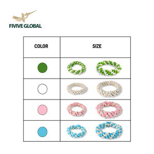 ของเล่นสุนัขเชือกฝ้ายแบบวงแหวนคู่ สำหรับมืออาชีพ ออกแบบมาเพื่อการหมุนและใช้กล้ามเนื้อ ช่วยเสริมสร้างการจับยึด ทนทาน ผลิตจากเวียดนาม - Product Image 4