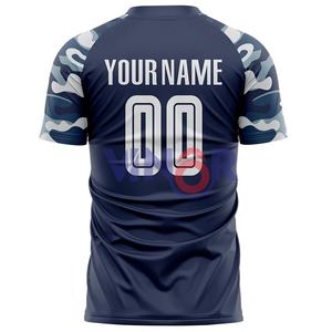 เสื้อฟุตบอลคอวีสำหรับผู้ชายเสื้อยืดลายกราฟิกวินเทจ - Product Image 2