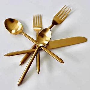 High Quality Stainless Steel Silver Flatware Set with Unique Modern Design Luxury Royal <b>Cutlery</b> Set for Wedding & Back to School - Product Image 5