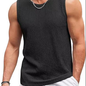 Camiseta sin mangas de alta calidad para hombre, ropa de gimnasio, 100% algodón, estampado personalizado, entrenamiento de gimnasio, superventas, camiseta sin mangas para hombre, precio razonable - Product Image 1