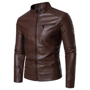 Veste en cuir grande taille de haute qualité pour hommes, vêtements d'extérieur coupe-vent, fermeture à glissière, vêtements de course automobile respirants - Product Image 3