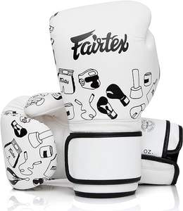 Gants de boxe en microfibre Fairtex avec impression d'art doodle pour l'entraînement et le sparring - Product Image 5