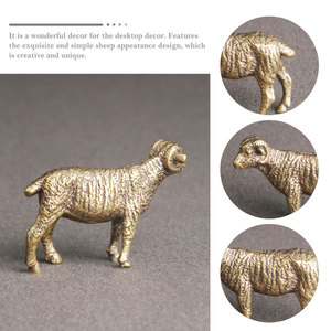 Luxury Brass Sheep Showpiece Decorative Sculpture Animal Style Custom Object Holiday and Christmas Decors Sheep Figurine - Product Image 2