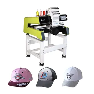 Popular High speed 1500 RPM Embroidery Machine Computerized Operation Embroidery Machine For cap