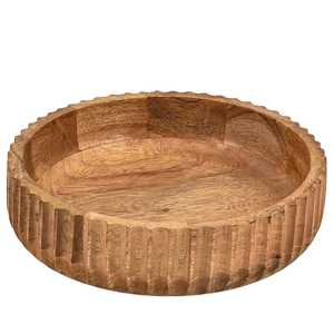 ชามไม้แบบวางเท้าทำด้วยมือทำจากไม้มะม่วงธรรมชาติความจุขนาดใหญ่เป็นมิตรกับสิ่งแวดล้อมผลไม้และสลัดเซิร์ฟเวอร์สำหรับโต๊ะอาหารในบ้าน - Product Image 1