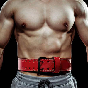 เข็มขัดยกน้ำหนักวัสดุหนังวัวคุณภาพสูงปรับแต่งได้ผลิตตามความต้องการของลูกค้า - Product Image 4