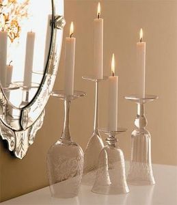 <b>Upside</b>-<b>Down</b> <b>Wine</b> <b>Glass</b> Candle Holder Premium Finishing for Home Decoration and Easter Wedding Wholesale Rates - Product Image 3