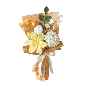 Ramos de Flores Tejidos a Mano con Lirios y Hortensias, Exquisitamente Empaquetados, para Regalos de Bodas y Festividades - Product Image 6