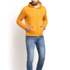 Sweat à capuche zippé pour homme, automne-hiver, coton mélangé, basique, surdimensionné, épais, entièrement zippé, 500GSM, 100% coton, logo de marque personnalisé - Product Image 5