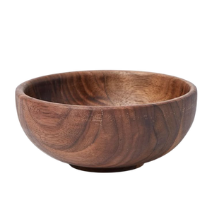 Hot Selling <b>Bowl</b> Made with 100% Natural Wood Home Kitchen Dinnerware Tabletop Wooden Food <b>Soup</b> <b>Bowl</b> - Product Image 2