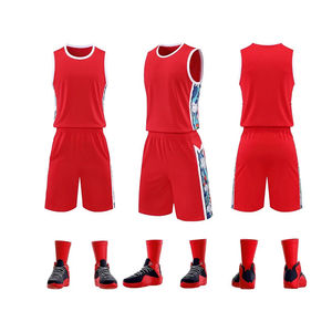 Uniformes de basket-ball design Uniformes de basket-ball vierges à impression numérique bleue Uniforme de basket-ball de haute qualité - Product Image 2