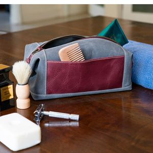 Buy Canvas Toiletry Dopp Kit <b>for</b> <b>Men</b> with Leather Pockets Toiletry <b>Bag</b> Leather and Canvas Travel Toiletry <b>Bag</b> Dopp Kit Unisex - Product Image 5