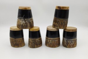 Vasos de Chupito Estilo Vikingo Medieval de Alta Calidad, Vasos de Cuerno de Buey, Diseño Nórdico, Estilo Animal Pulido, Decoración Navideña - Product Image 5