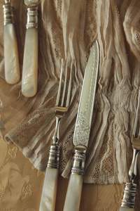 Cubiertos árabes clásicos hechos de metal y resina bellamente elaborados por Kraft World DE LA India - Product Image 5