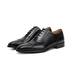 Chaussures Oxford élégantes en cuir de vachette pleine fleur avec semelle intérieure rembourrée et respirante pour les événements formels et les entretiens des messieurs - Product Image 6