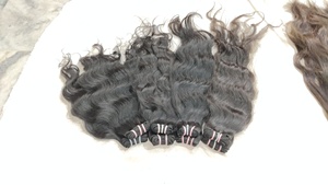 Donneur unique indien brut Remy vierge Extension de cheveux cuticule alignée Machine Double trame 100g lâche vague profonde Style naturel direct - Product Image 5