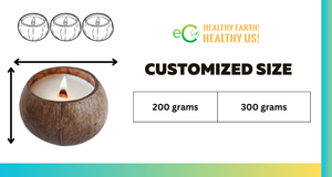 Bougie de bols en coquille de noix de coco de style frais parfumée biologique coulée à la main fabriquée au Viet Nam - Product Image 3