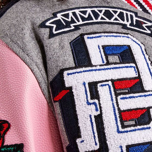 Nouvelle veste courte de style universitaire pour femmes, manches longues, coupe courte, décontractée, tendance, couleur personnalisée, chaude, en coton pour l'automne - Product Image 5