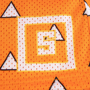 กางเกงขาสั้นบาสเก็ตบอลวินเทจของผู้ชายดีไซน์ตาข่ายคู่พิมพ์ลายปักโพลีเอสเตอร์งานตามสั่งสำหรับฤดูร้อน - Product Image 2