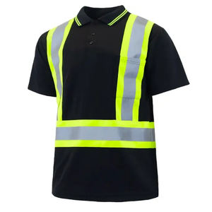 2024 haute qualité o-cou vêtements de travail à manches courtes T-Shirts personnalisable sécurité réfléchissant vêtements pour hommes avec Logo Support - Product Image 5