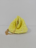 Nouvelle collection 2025 : Sacs à main en crochet pour femme, élégants, faits main en polyester, pochettes de soirée avec fermeture à fermoir et ornements de sangle