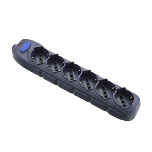 Multipresa 6 Prese Bipasso/Schuko + Interruttore Senza Cavo Nera Figura 10 - Product Image 1
