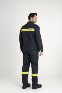 Combinaison ignifuge FR avec bandes réfléchissantes pour le soudage du gaz pétrochimique et la sécurité industrielle certifiée EN ISO - Product Image 2