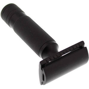 Maquinilla de afeitar en húmedo profesional de la colección Midnight 110B, Acero inoxidable negro. Fabricado por Zarnab quirúrgico - Product Image 2